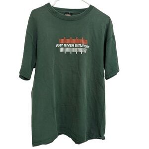 ESPN College Gameday Any Given Saturday Tee Green Vintage Rare Grail Y2K Large
